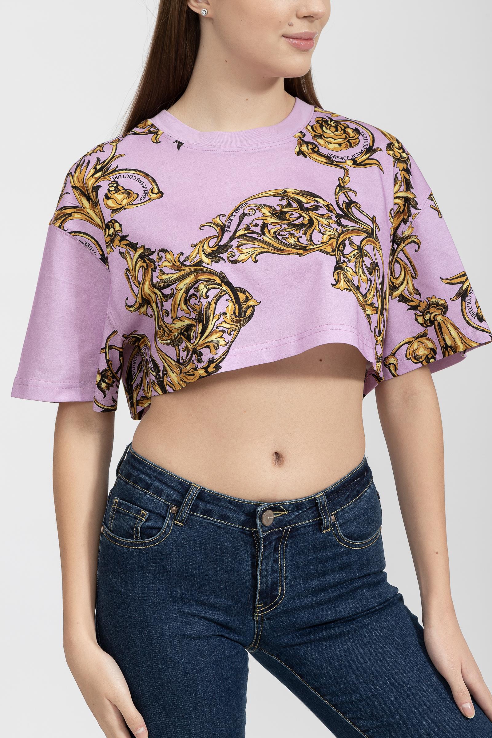 Versace Jeans Couture Kadın Bisiklet Yaka T-Shirt