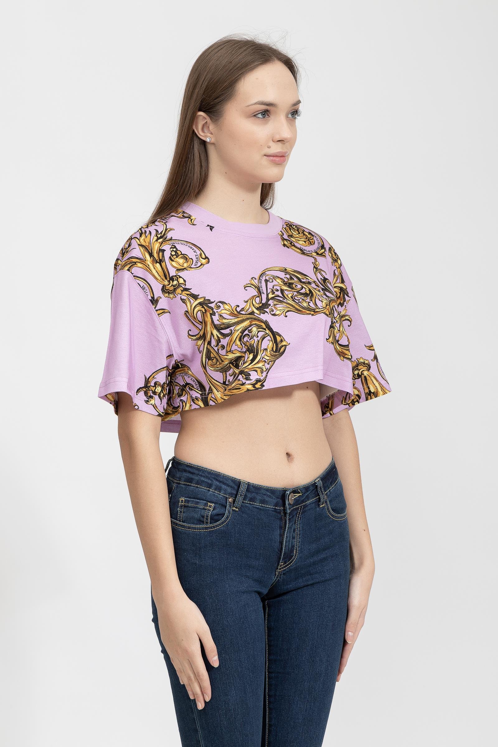 Versace Jeans Couture Kadın Bisiklet Yaka T-Shirt