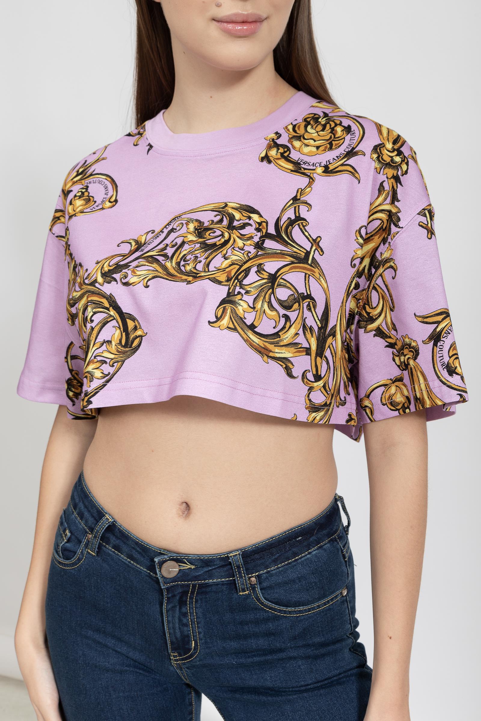 Versace Jeans Couture Kadın Bisiklet Yaka T-Shirt