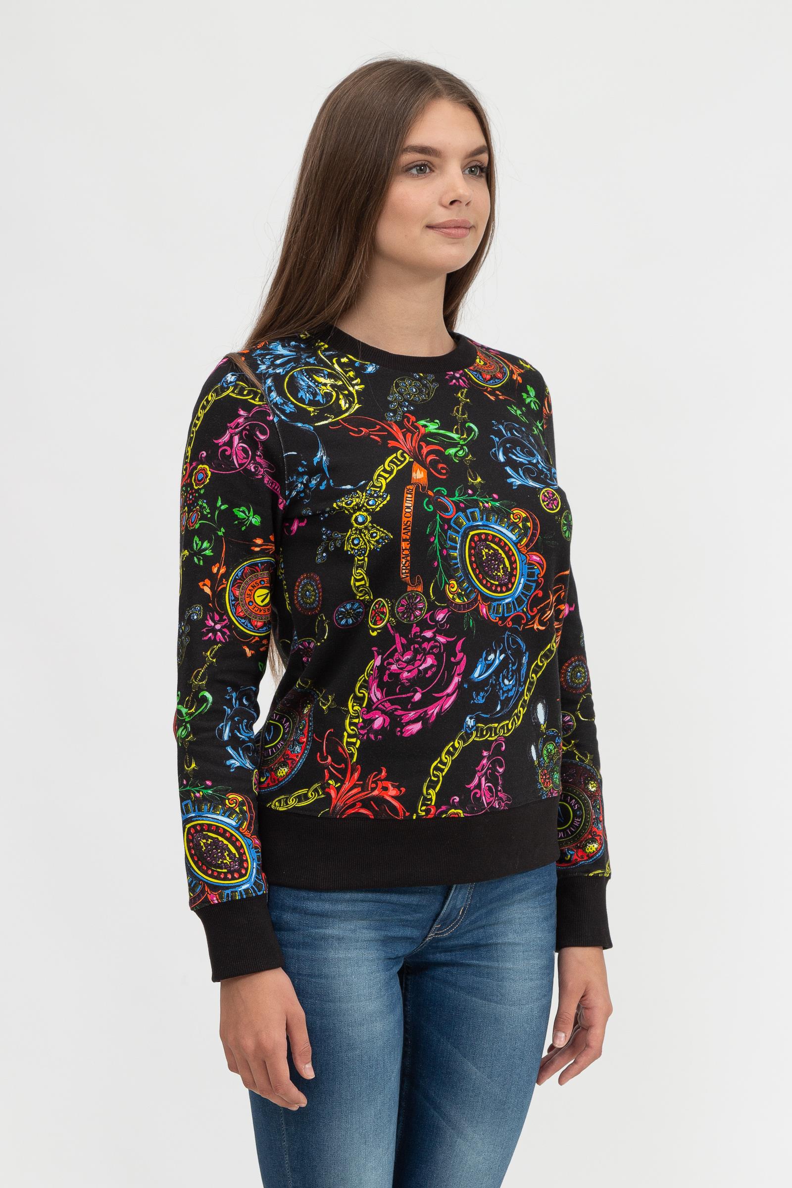 Versace Jeans Couture Kadın Bisiklet Yaka Sweatshirt