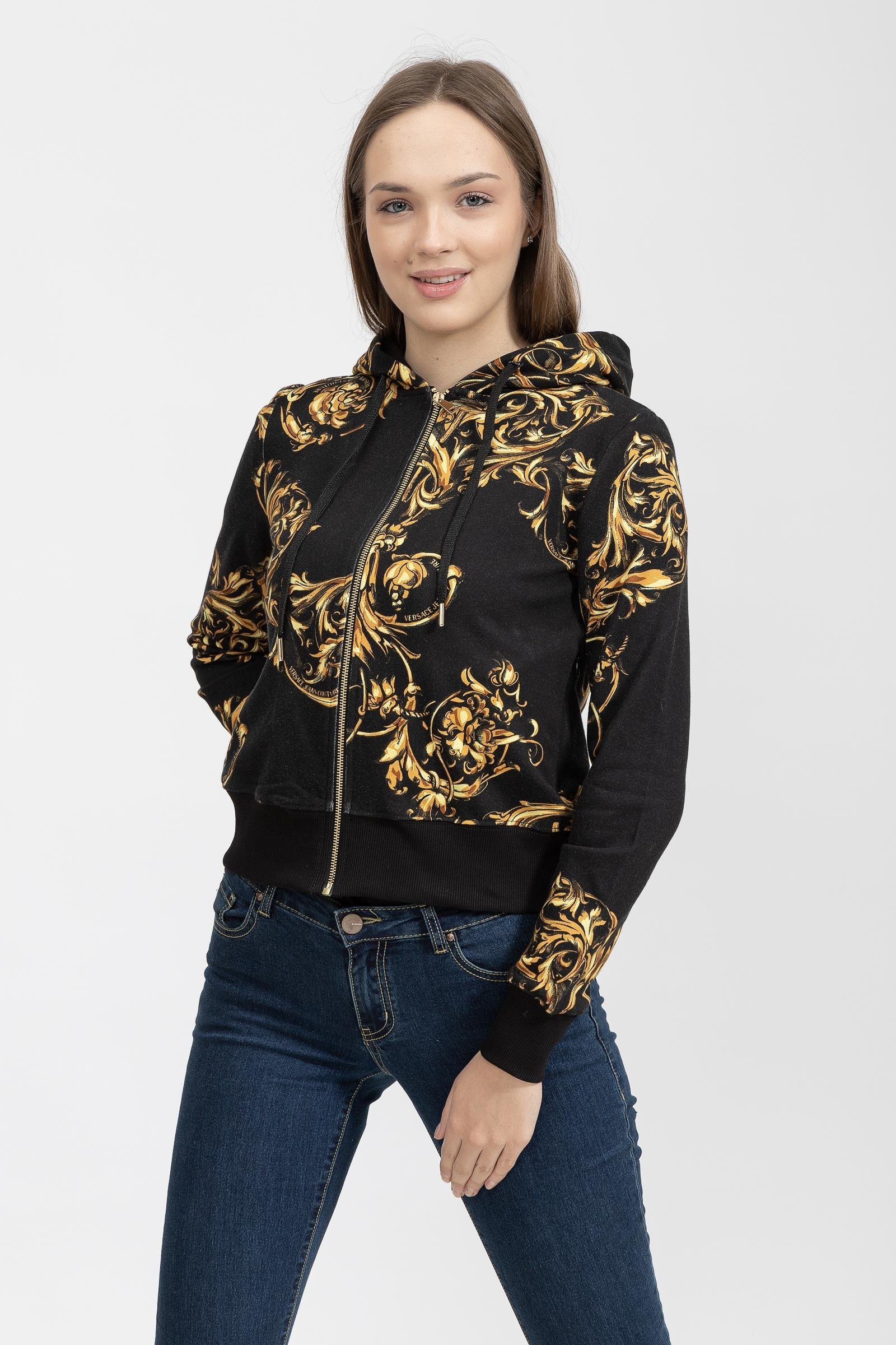 Versace Jeans Couture Kadın Fermuarlı Sweatshirt