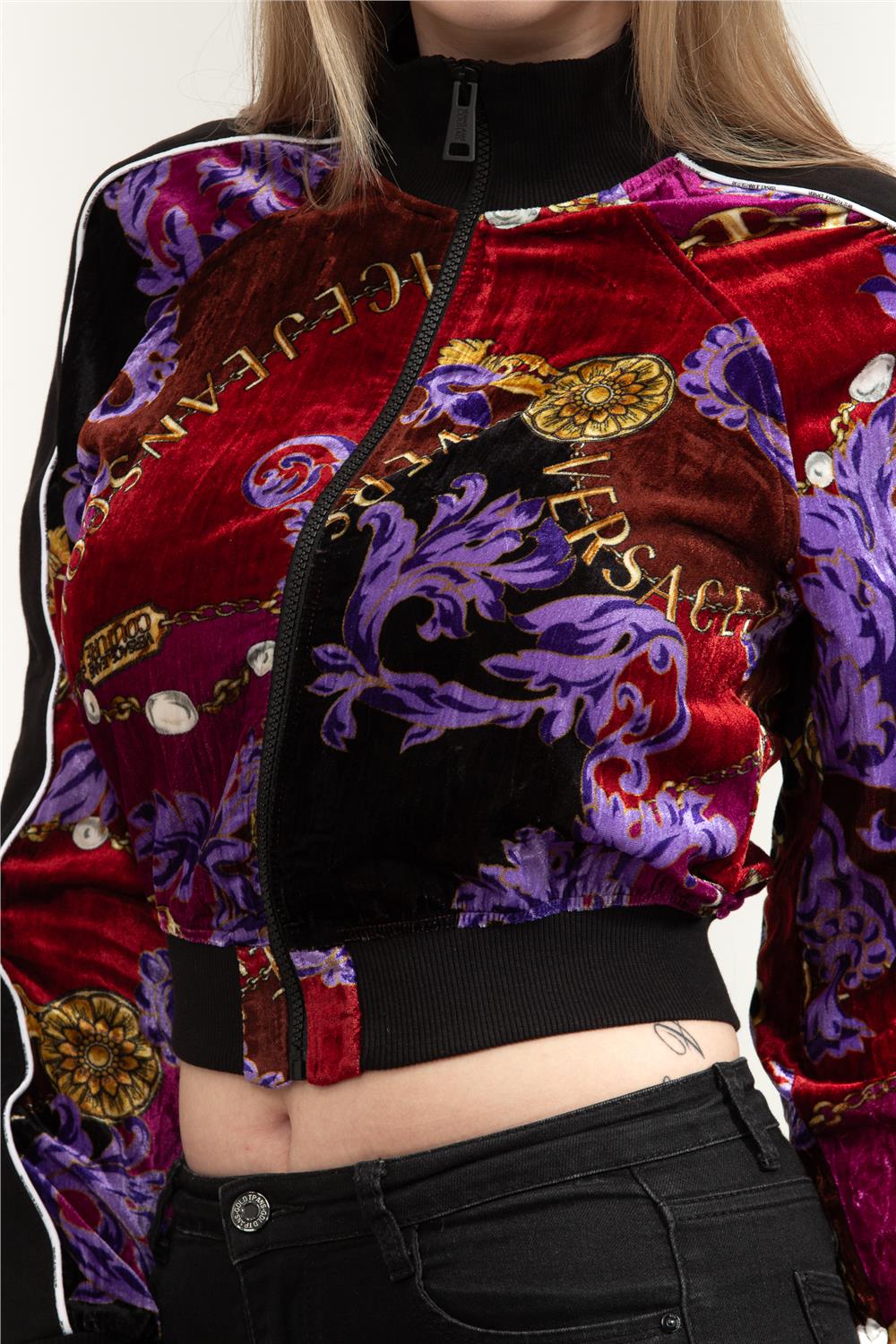 Versace Jeans Couture Kadın Fermuarlı Sweatshirt