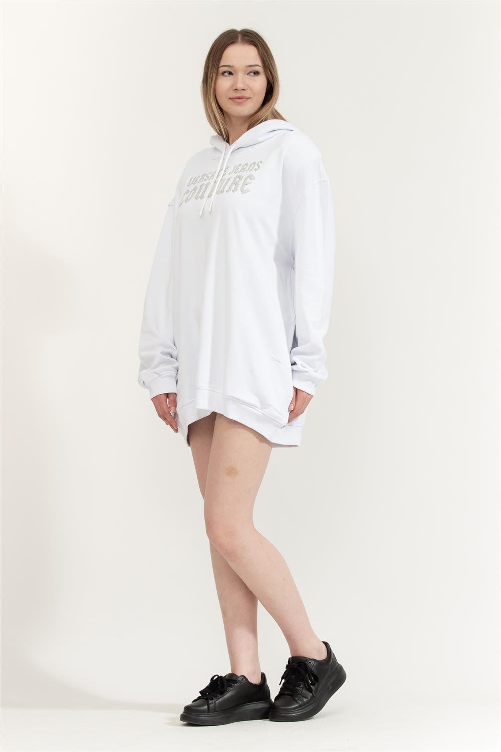 Versace Jeans Couture Kadın Kapüşonlu Sweatshirt