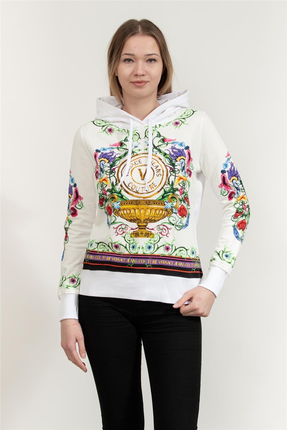Versace Jeans Couture Kadın Kapüşonlu Sweatshirt