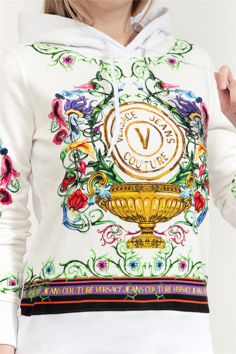 Versace Jeans Couture Kadın Kapüşonlu Sweatshirt