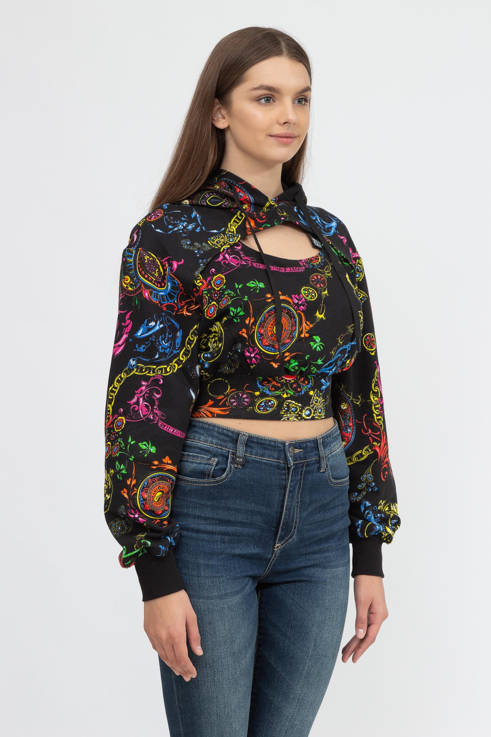 Versace Jeans Couture Kadın Kapüşonlu Sweatshirt