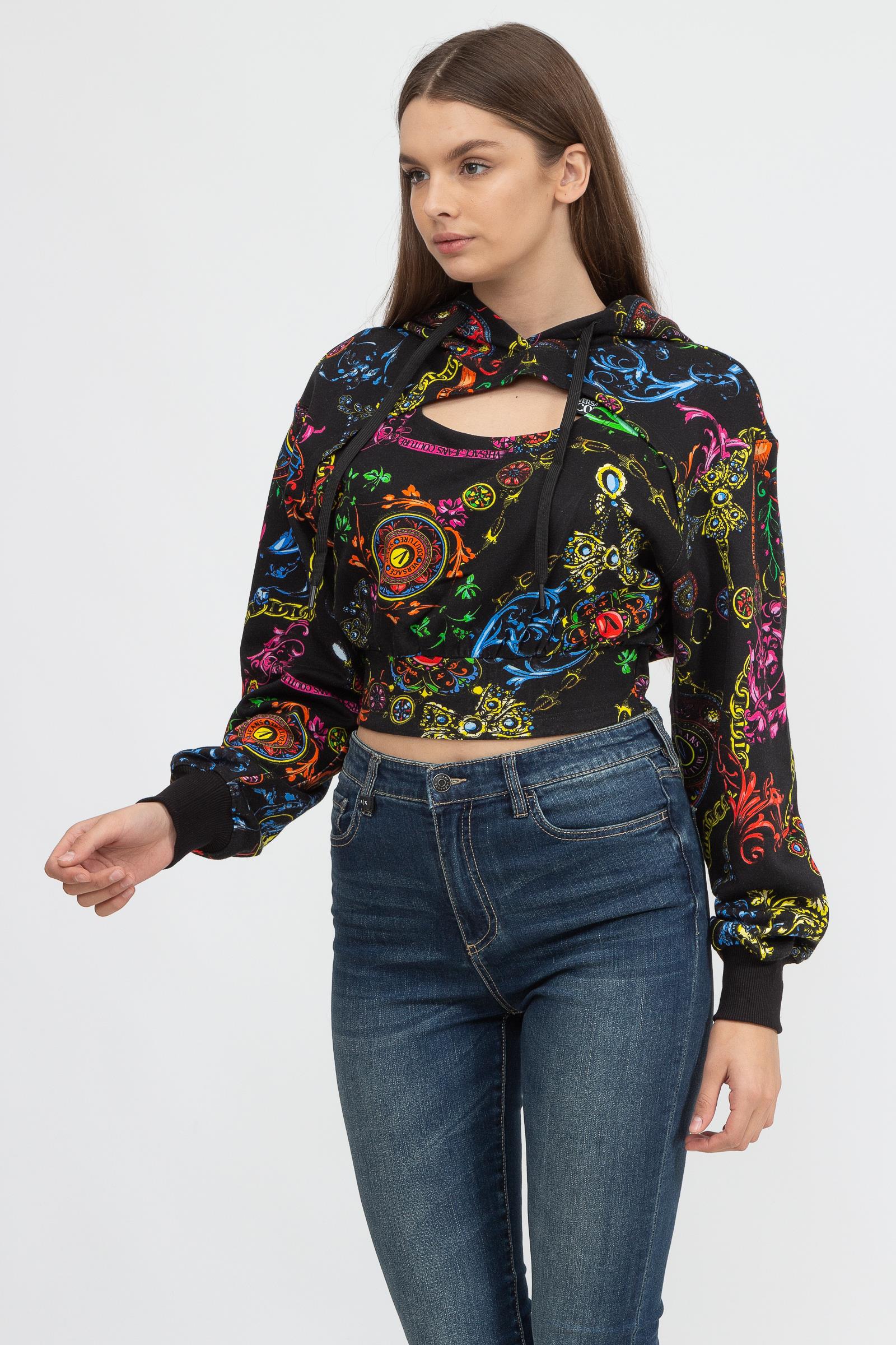 Versace Jeans Couture Kadın Kapüşonlu Sweatshirt