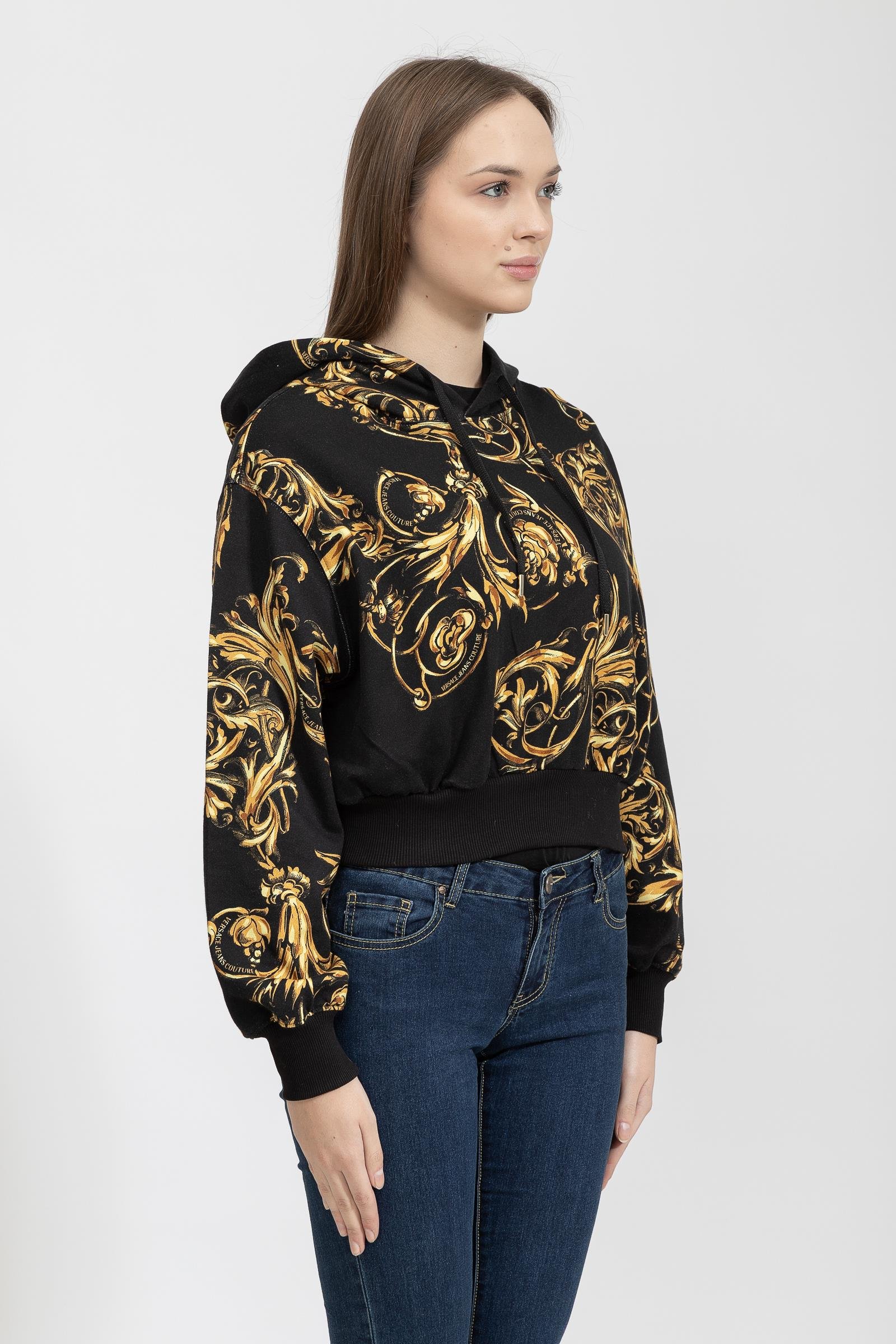 Versace Jeans Couture Kadın Kapüşonlu Sweatshirt