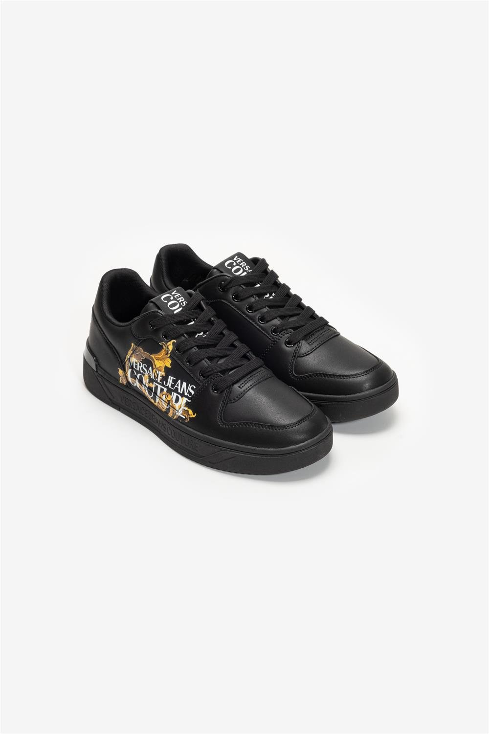 Versace Jeans Couture Leather Baroque Print Erkek Sneaker