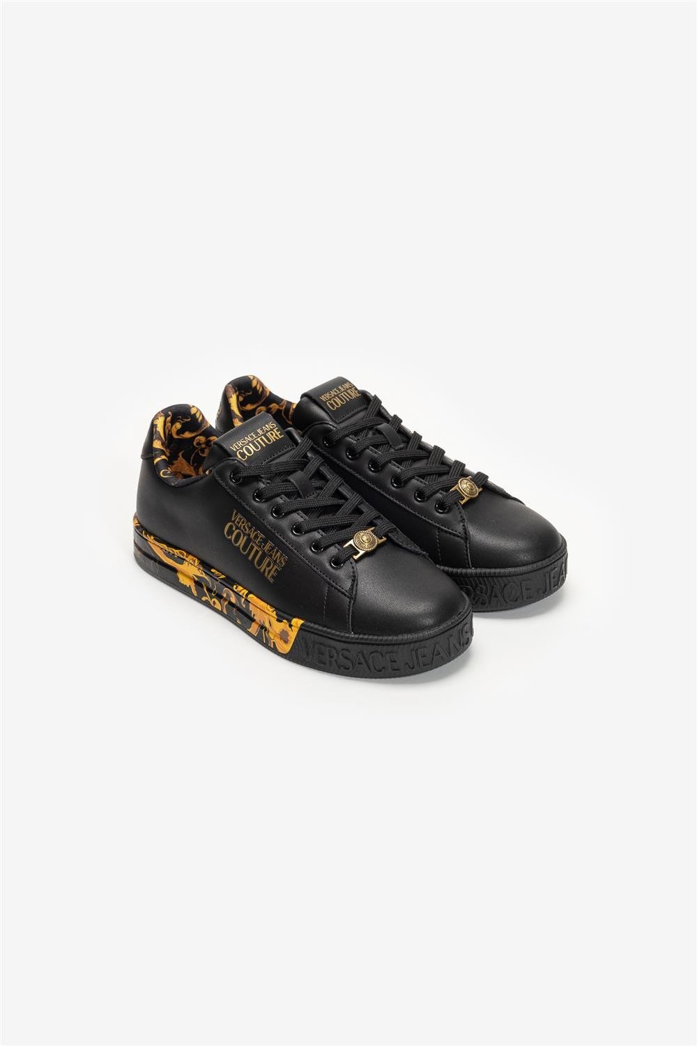 Versace Jeans Couture Leather Printed Outsole Kadın Sneaker