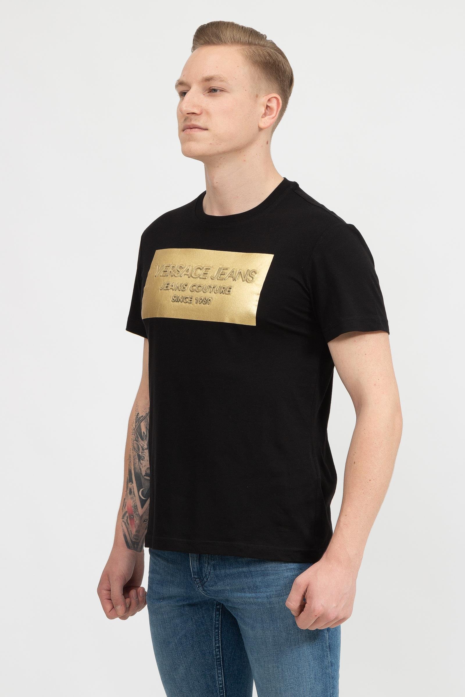 Versace Jeans Couture Logo Baskılı  Erkek T-Shirt