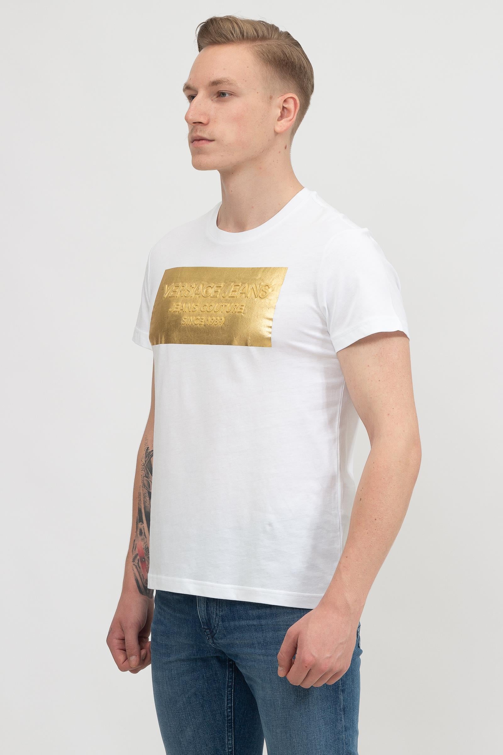 Versace Jeans Couture Logo Baskılı  Erkek T-Shirt