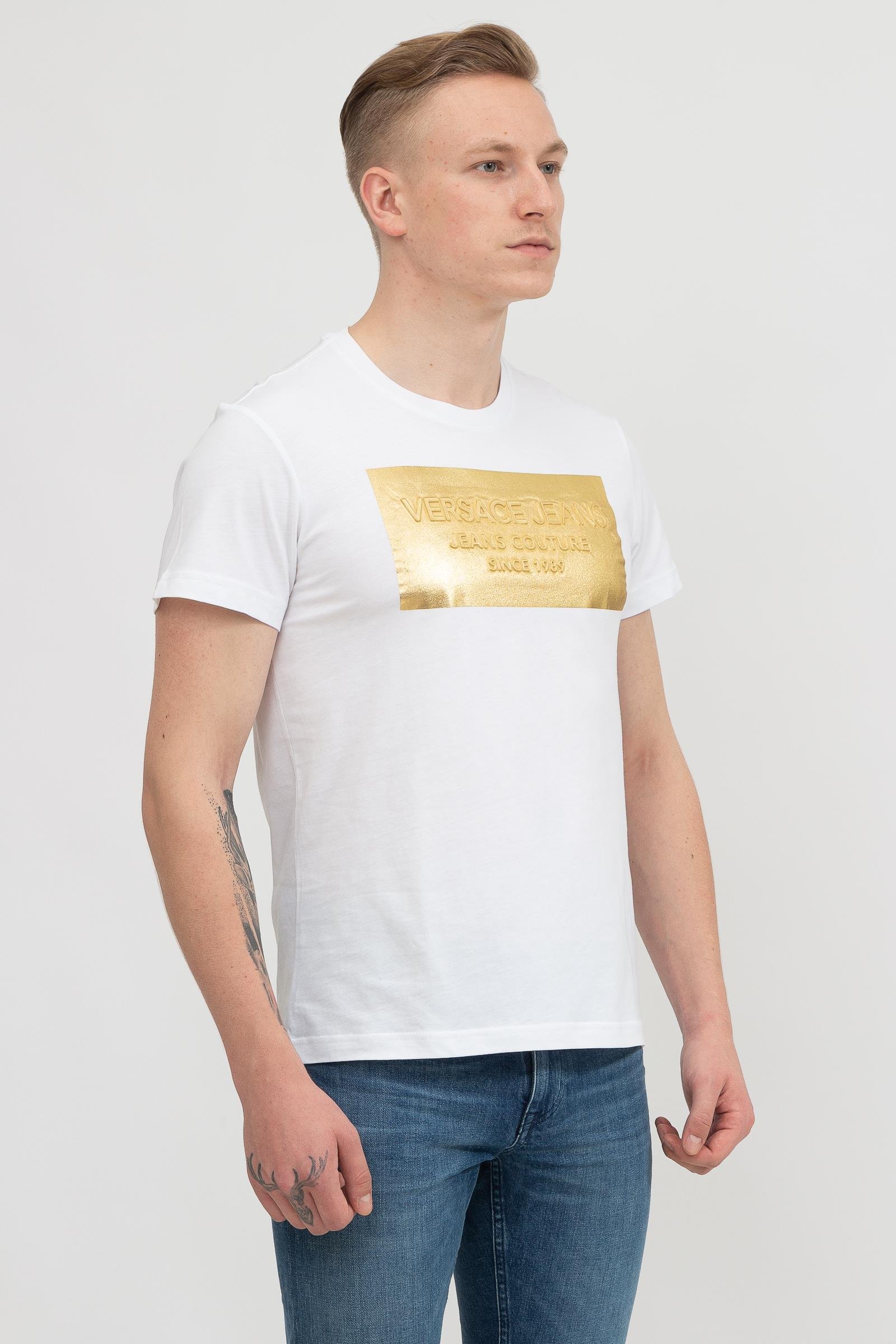 Versace Jeans Couture Logo Baskılı  Erkek T-Shirt