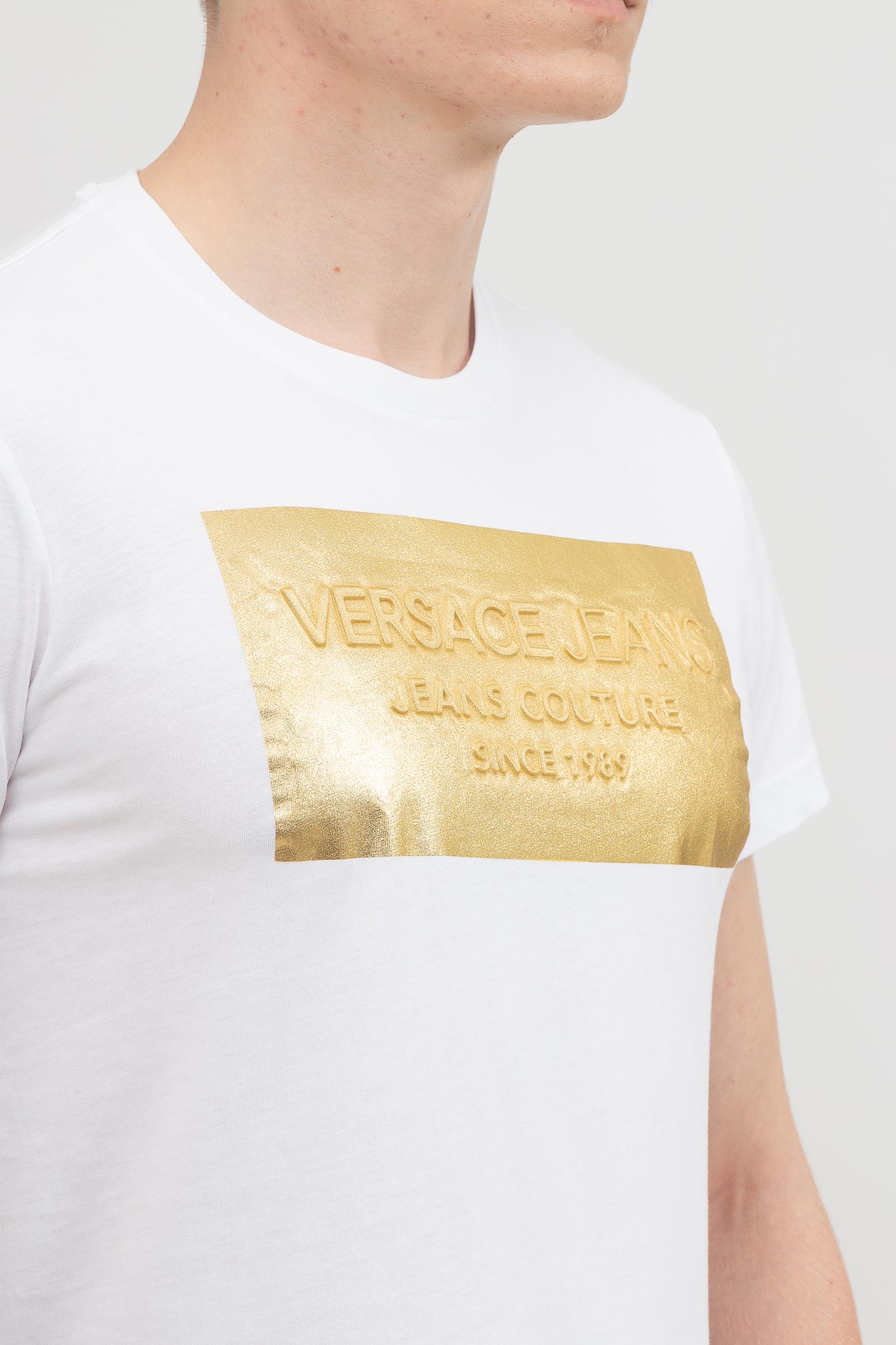 Versace Jeans Couture Logo Baskılı  Erkek T-Shirt