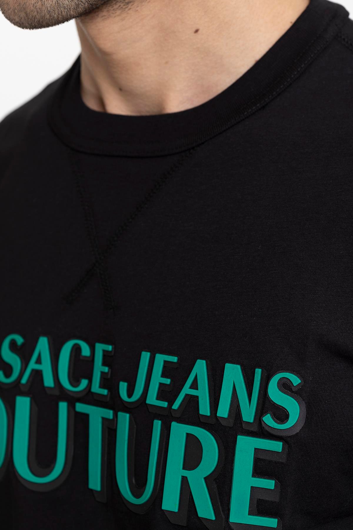 Versace Jeans Couture  Slim Fit %100 Pamuklu Erkek T-Shirt