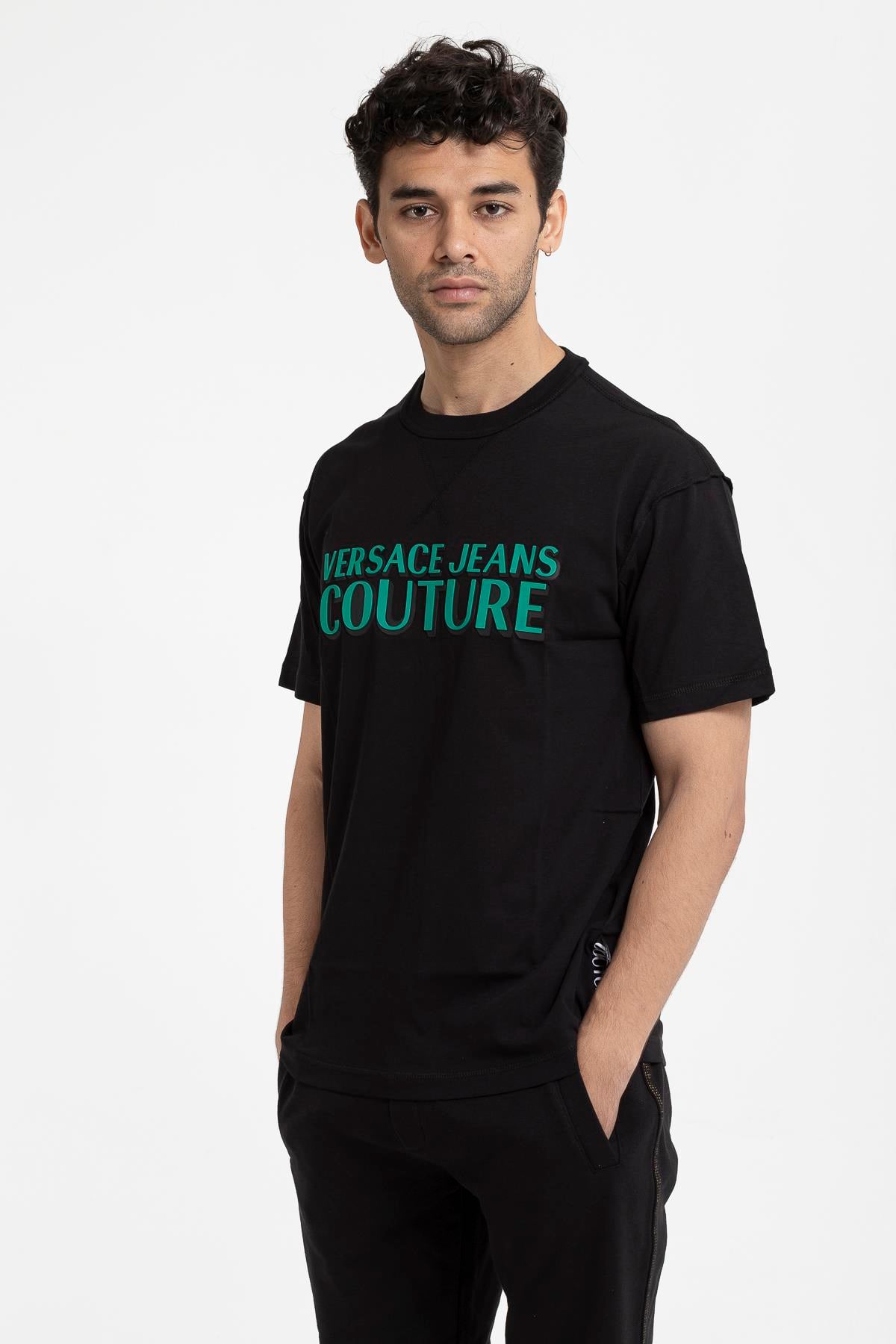 Versace Jeans Couture  Slim Fit %100 Pamuklu Erkek T-Shirt