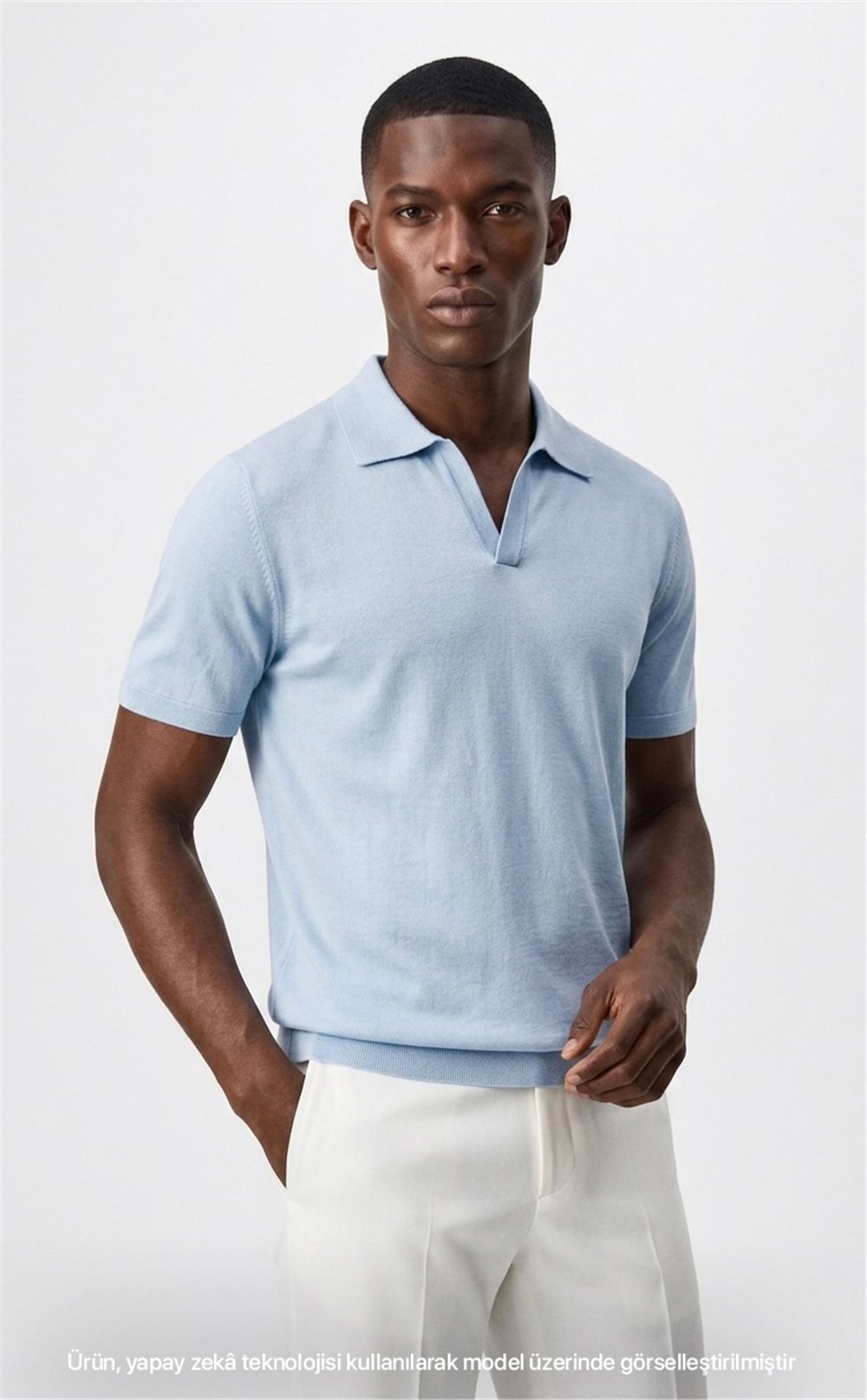 VQUE Erkek Polo Yaka Kısa Kol Rayon Triko