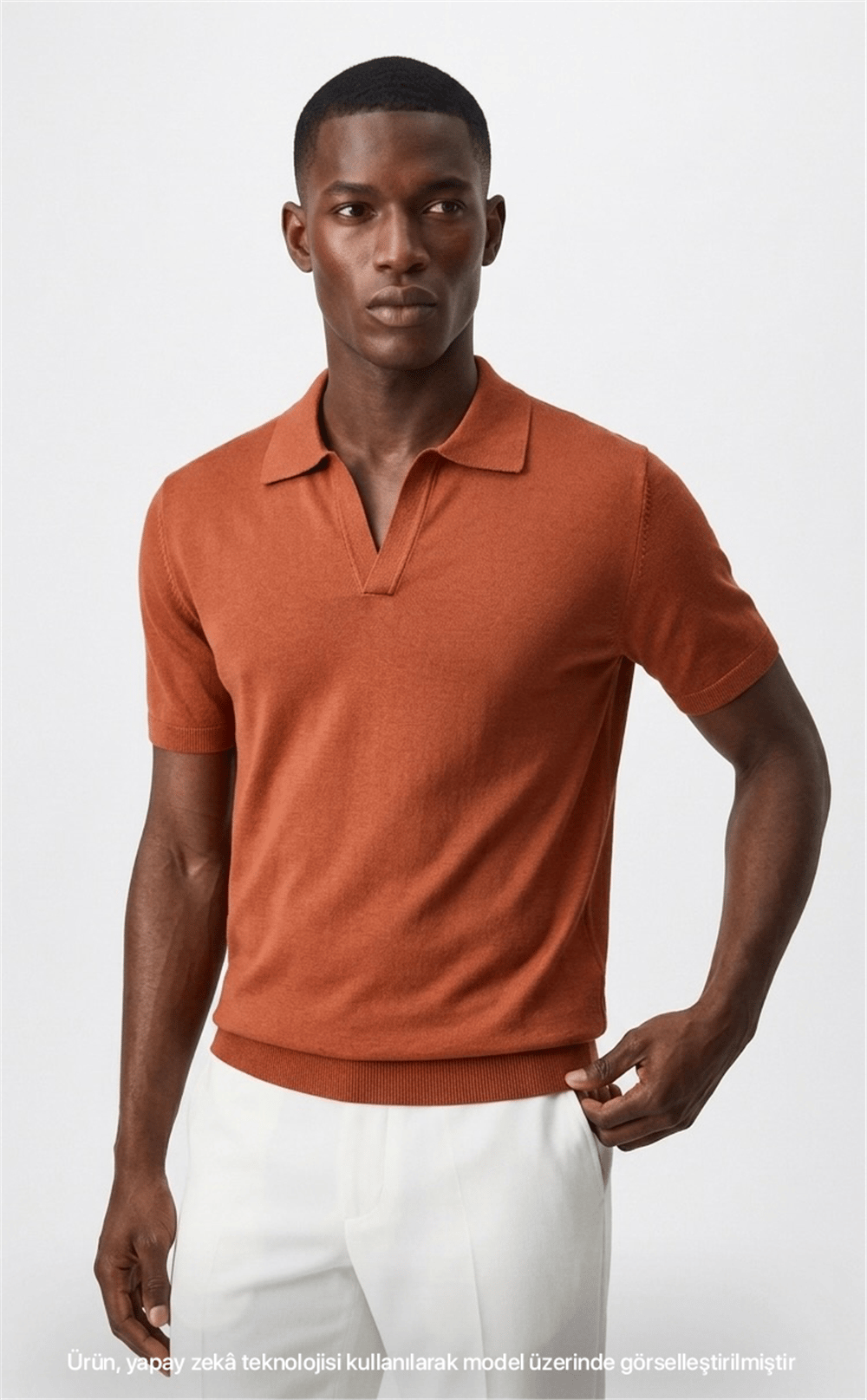 VQUE Erkek Polo Yaka Kısa Kol Rayon Triko