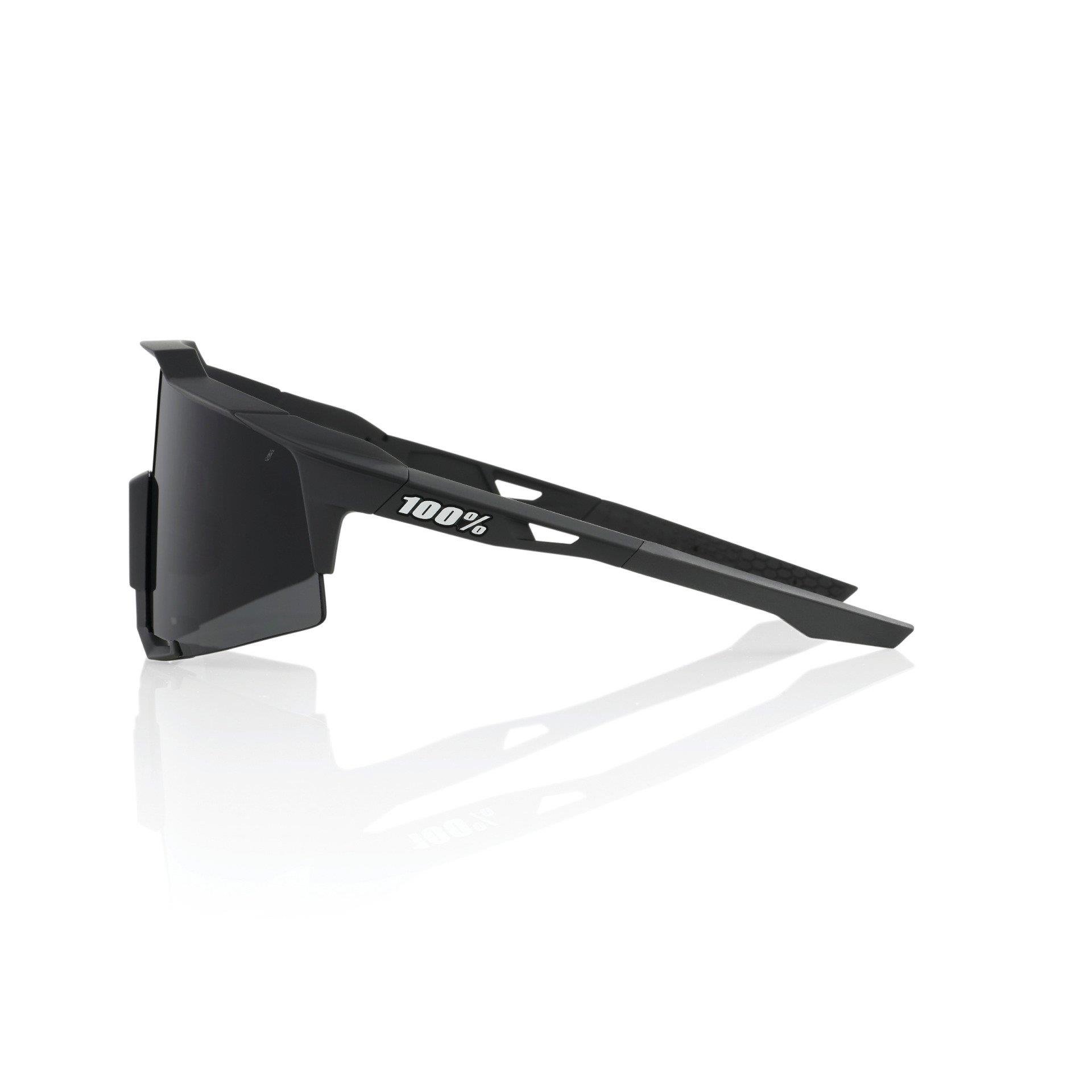 100% SPEEDCRAFT - Soft Tact Black - Smoke Lens