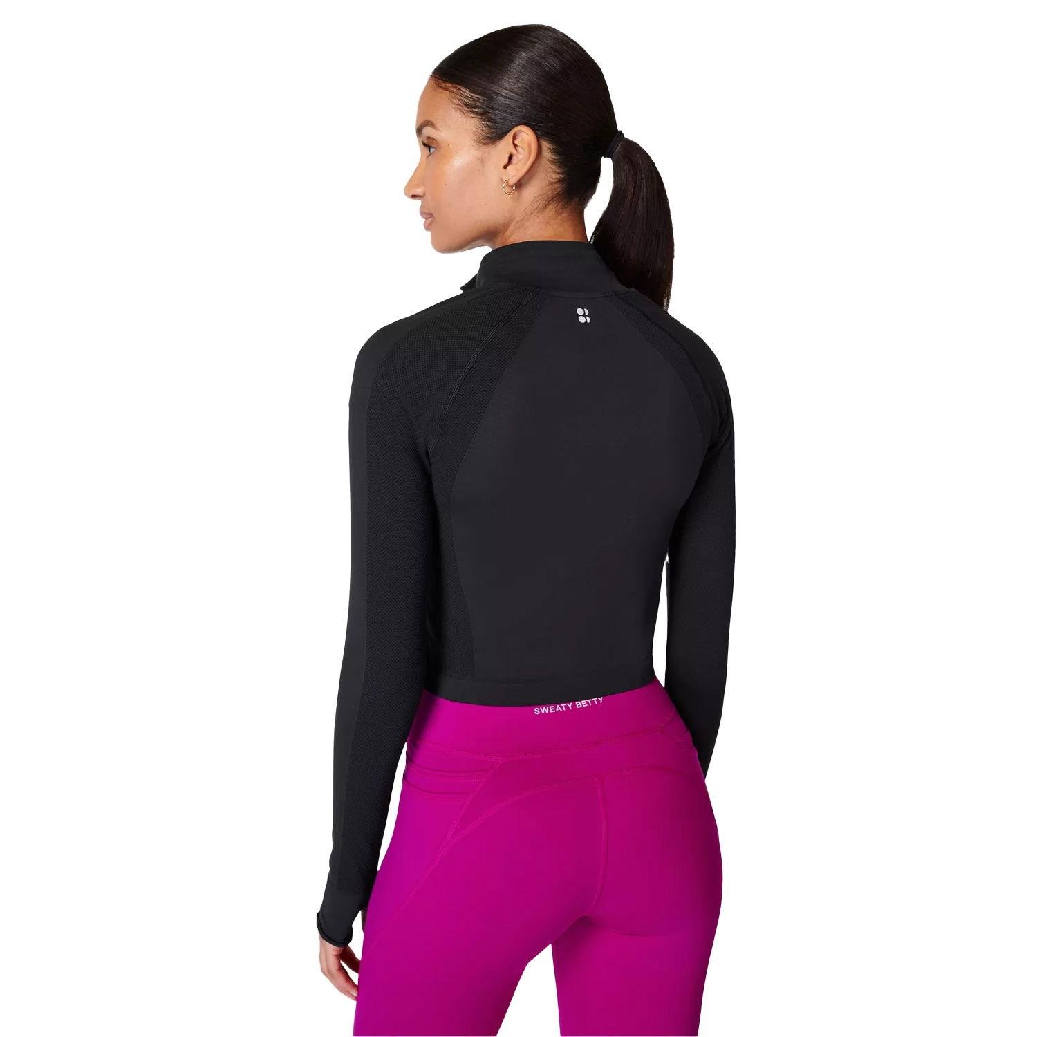 Athlete Crop Seamless Workout Zip Up
