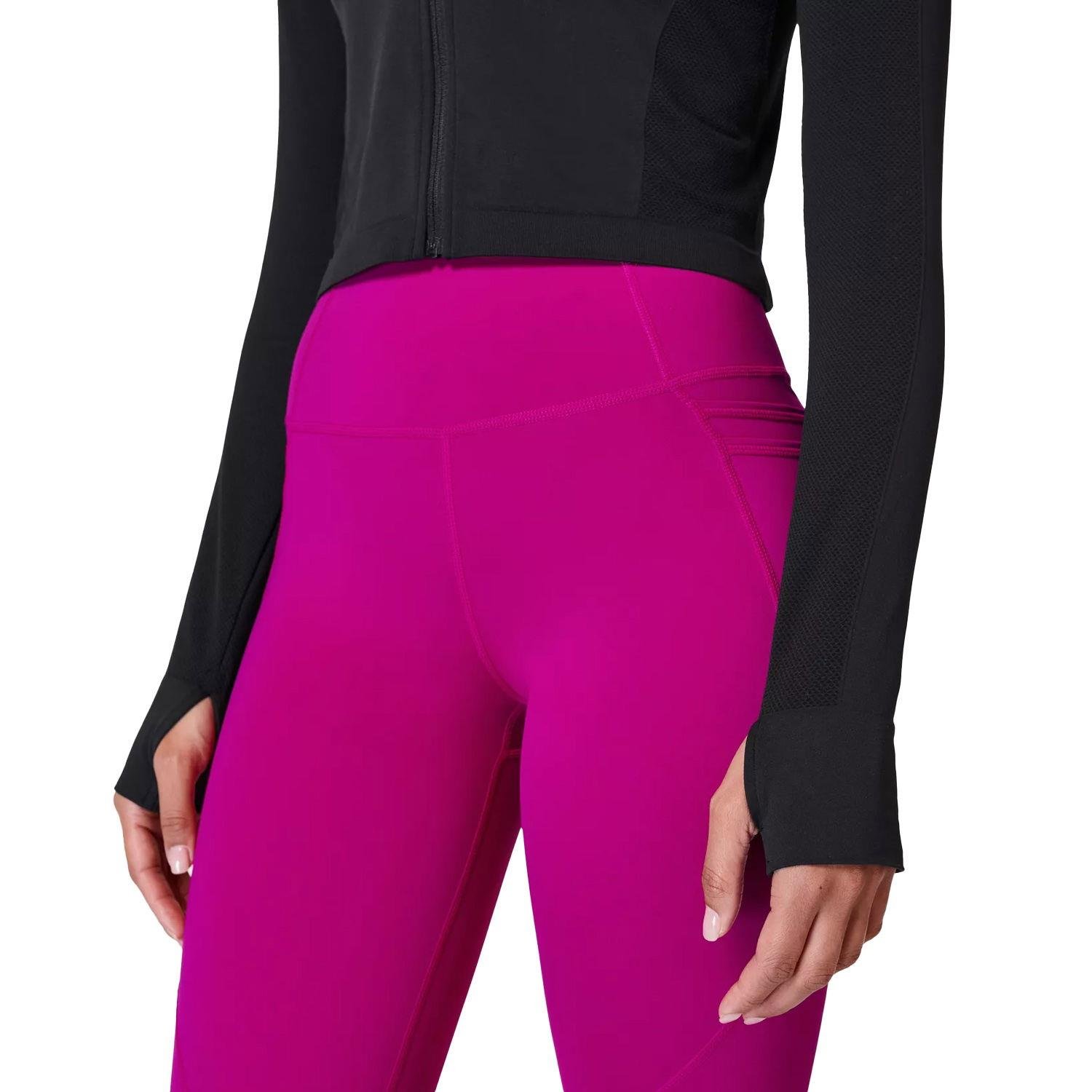 Athlete Crop Seamless Workout Zip Up