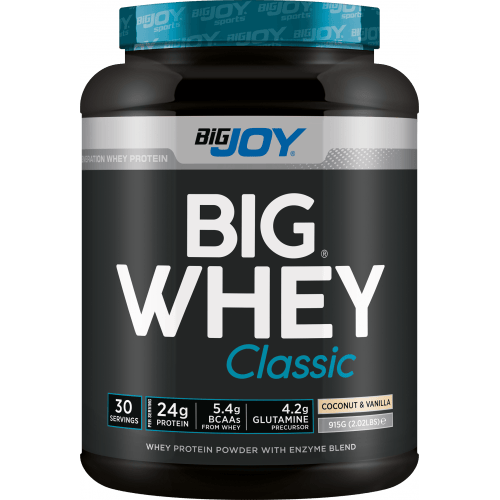 Bigjoy Sports BIGWHEY Whey Protein Classic Hindistan Cevizi & Vanilya 915g 30 Servis