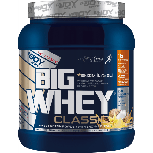 Bigjoy Sports BIGWHEY Whey Protein Classic Hindistan Cevizi & Vanilya 488g 16 Servis