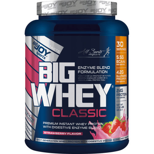 Bigjoy Sports BIGWHEY Whey Protein Classic Çilek 990g 30 Servis