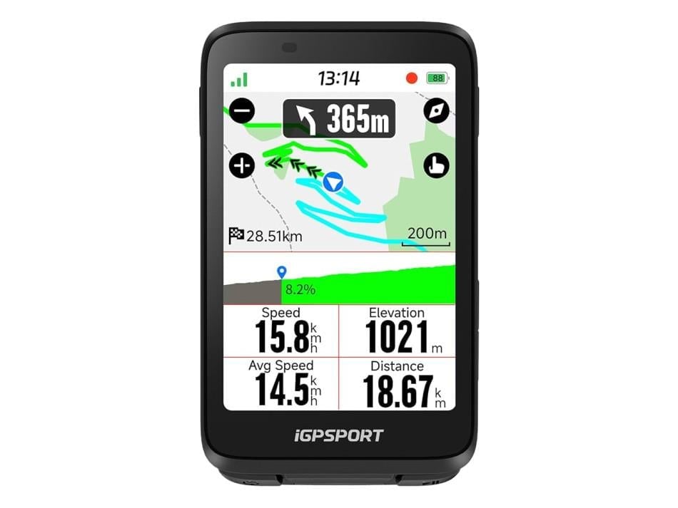 Igpsport Gps Yol Bi̇lgi̇sayari Binavi Black
