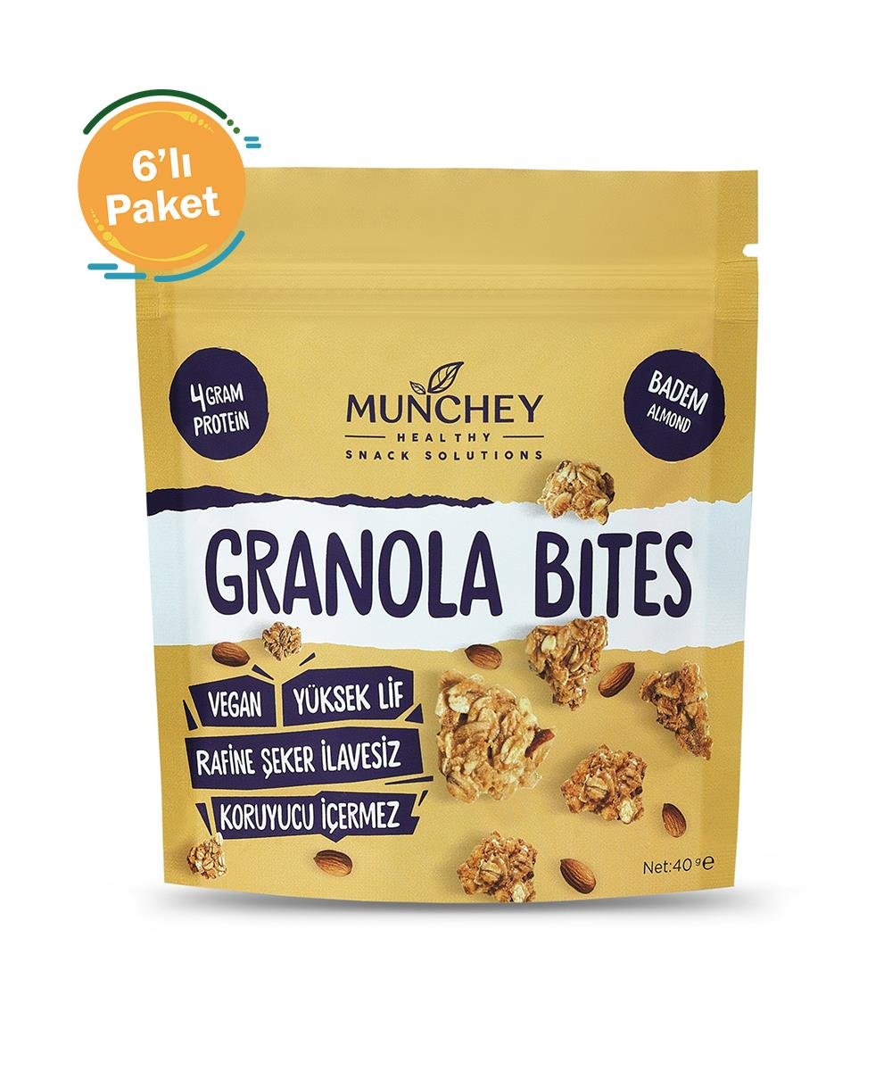 Munchey Granola Bites Badem 6'lı Paket