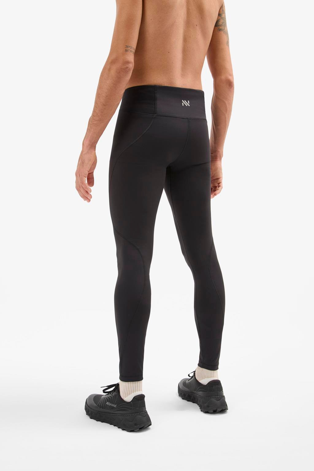 NNormal Men's Active Tight Siyah Koşu Taytı