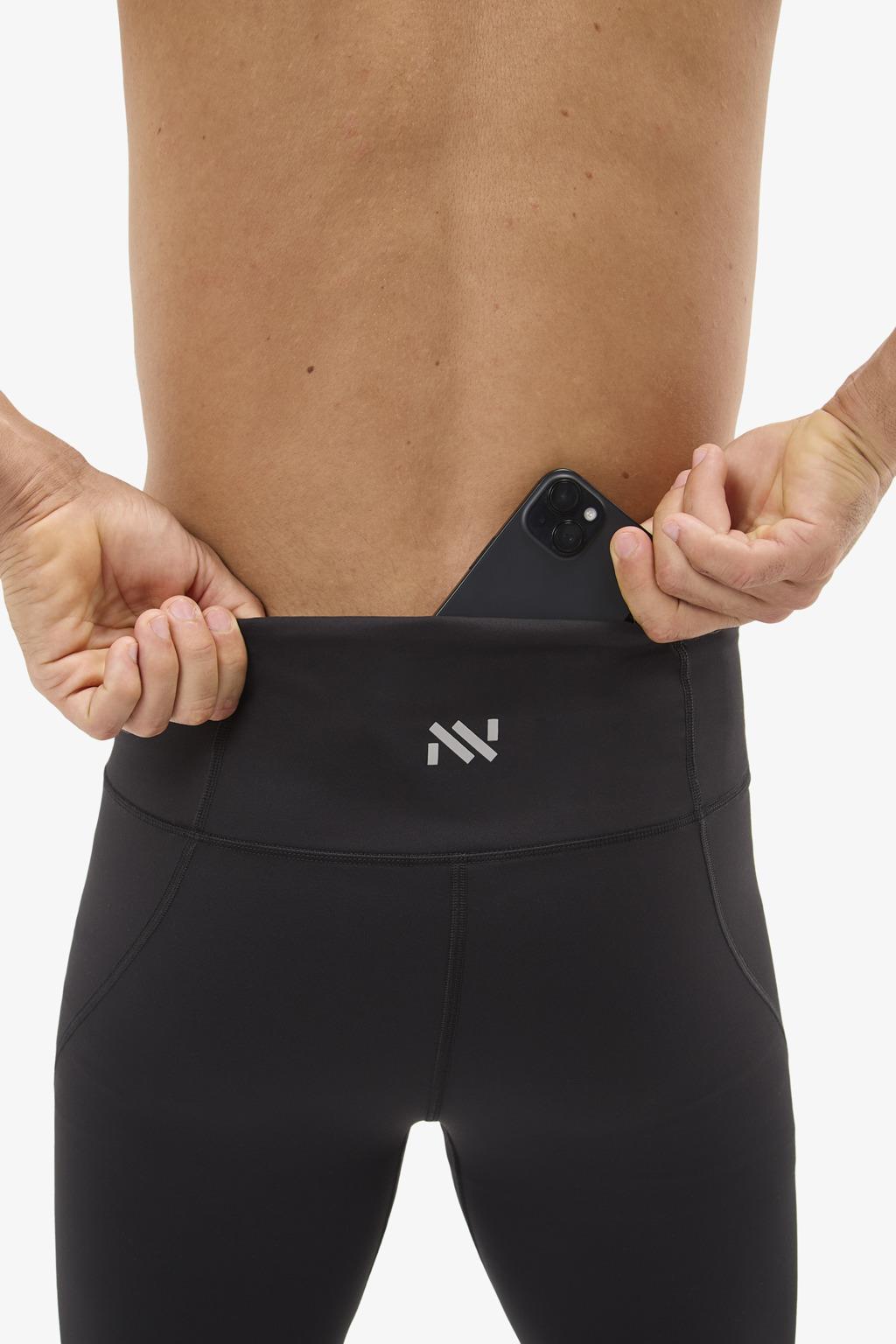 NNormal Men's Active Tight Siyah Koşu Taytı