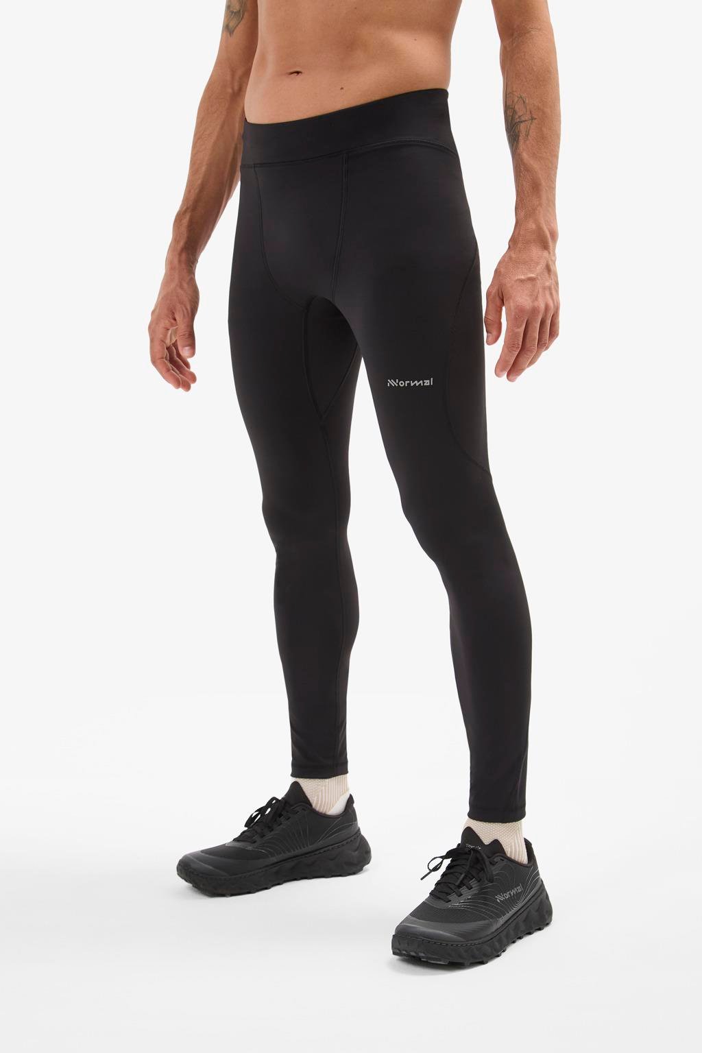 NNormal Men's Active Tight Siyah Koşu Taytı