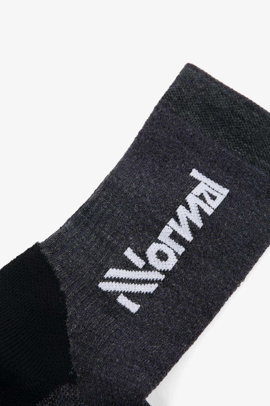 NNormal Merino Sock Siyah Koşu Çorabı