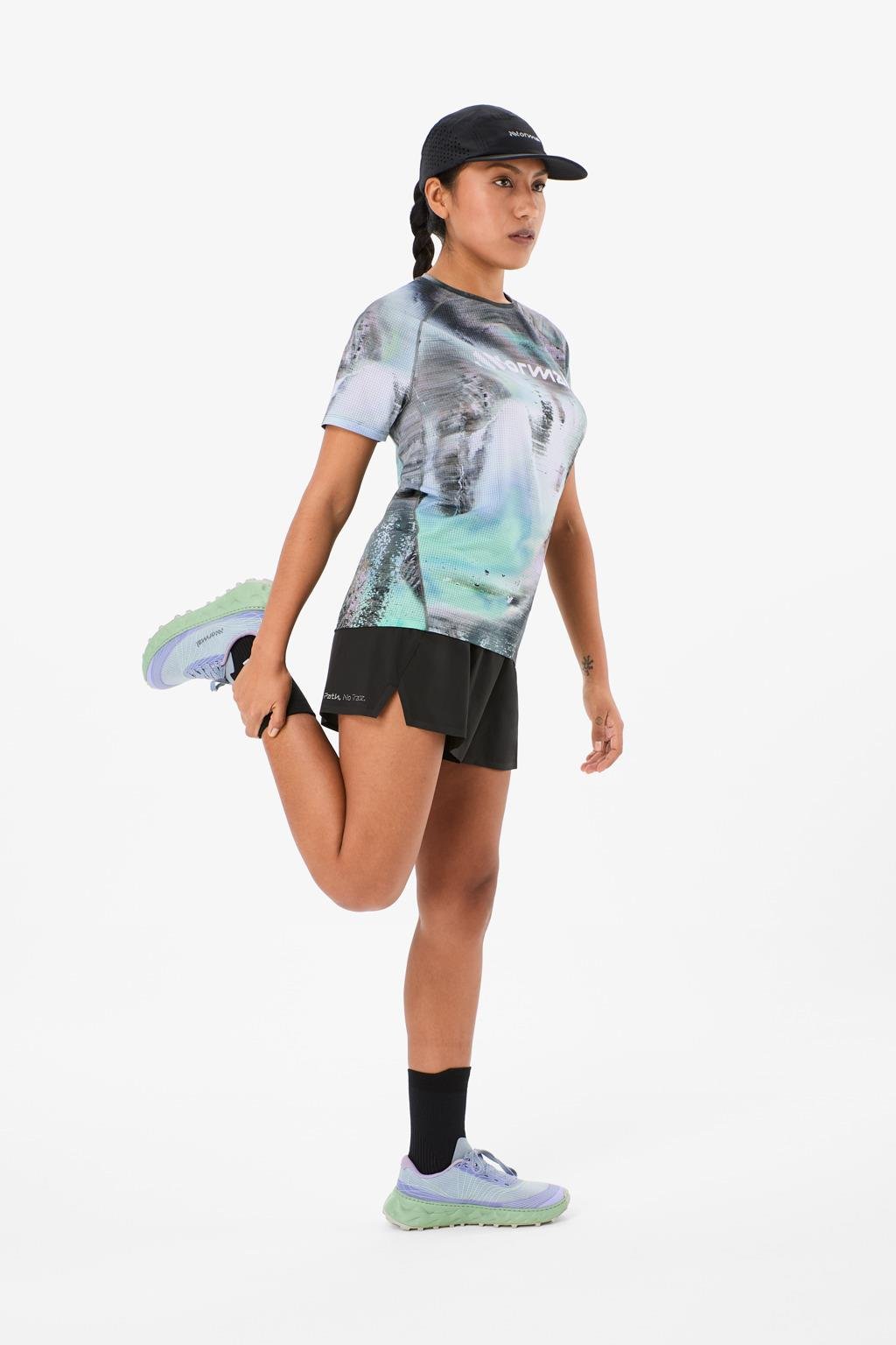 NNormal Race T-Shirt W Nature AI Print Kadın Koşu Tişörtü