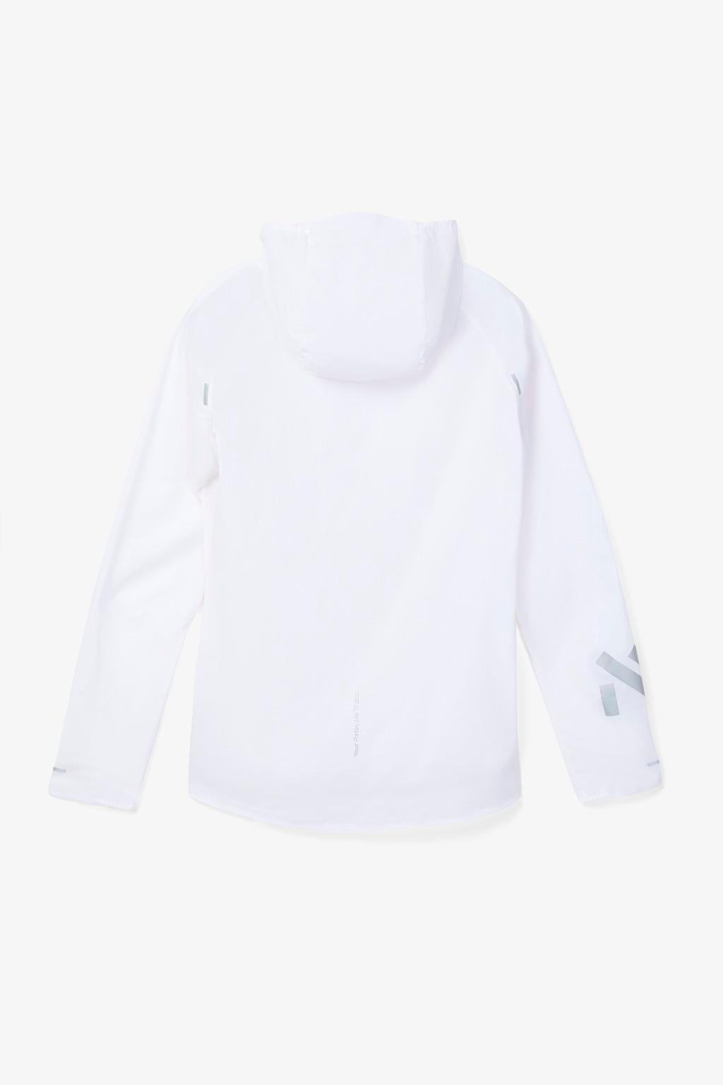 NNormal Trail Wind Beyaz Kadın Koşu Ceketi