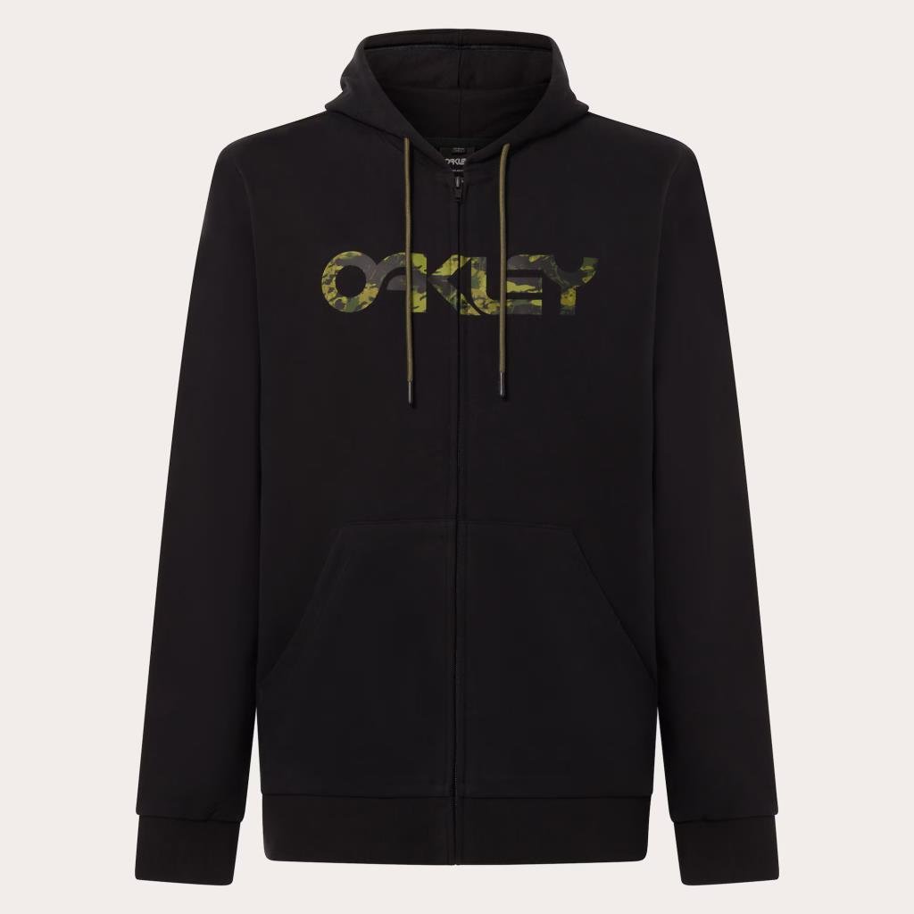 Oakley Teddy Full Zip Hoodie Kapşonlu Sweatshirt FOA403057 03K Black Tiger Mint Camo