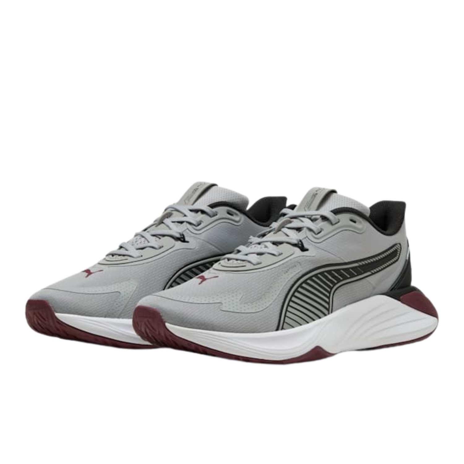Puma Pwr Hybrid Tr Erkek Gri Yol Koşusu Ayakkabısı