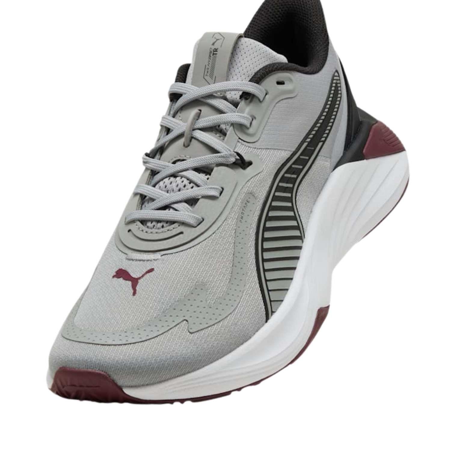 Puma Pwr Hybrid Tr Erkek Gri Yol Koşusu Ayakkabısı