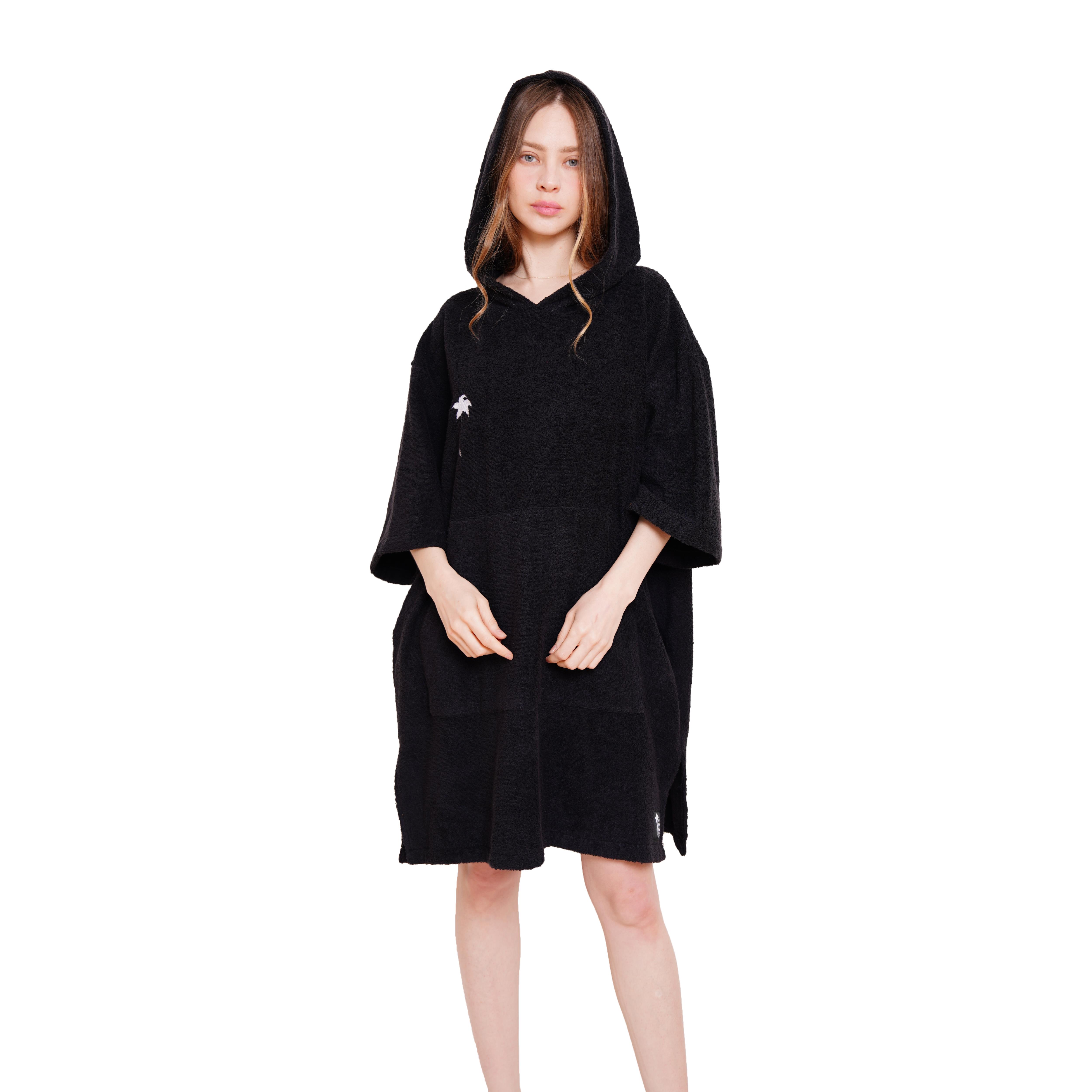 Pura Vida Havlu Panço - Siyah