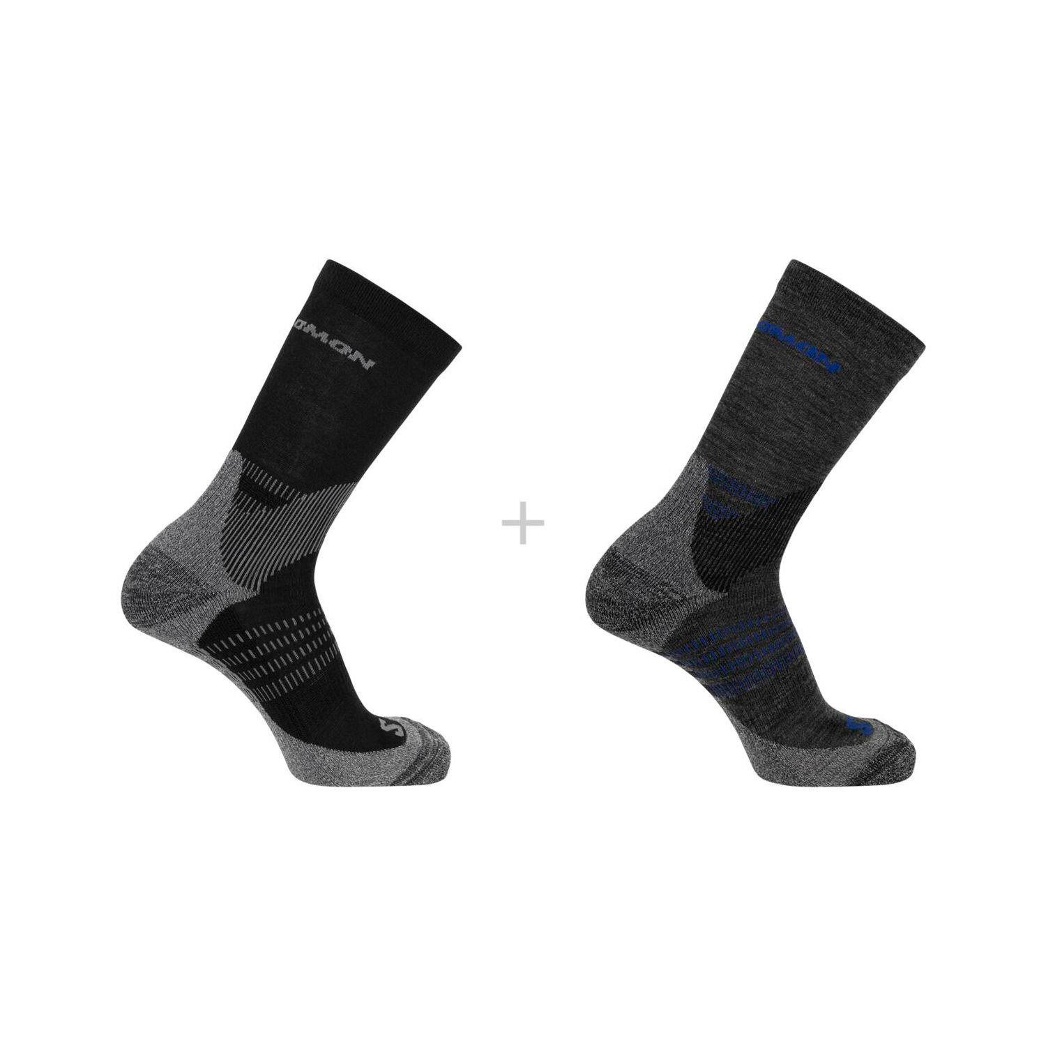 Salomon X Ultra Access Crew 2-pack R+l Unisex Siyah Çorap