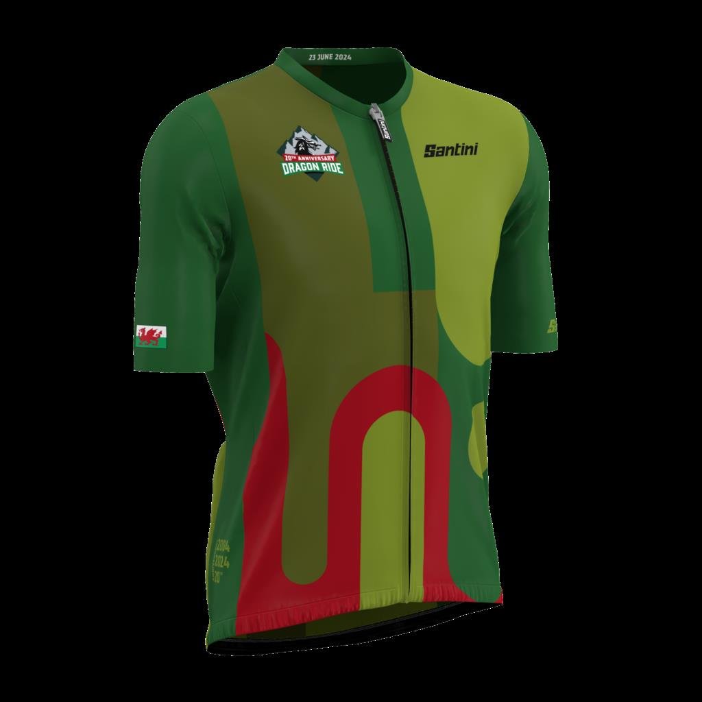 Santini 20ᵗʰ Anniversary Dragon Ride Bisiklet Forması GF94075C24DRA
