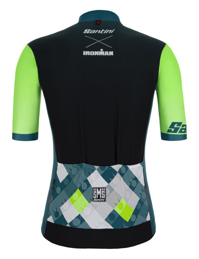 Santini Ironman SS Jersey Erkek Kısa Kol Forma 9I94075RVIS Ironman VIS Design