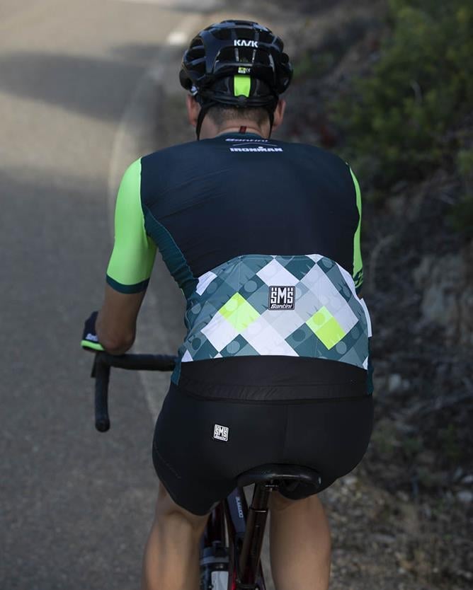 Santini Ironman SS Jersey Erkek Kısa Kol Forma 9I94075RVIS Ironman VIS Design