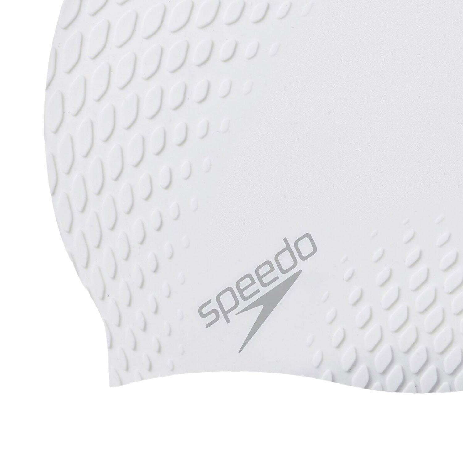 SPEEDO BUBBLE ACTIVE + CAP AU WHITE