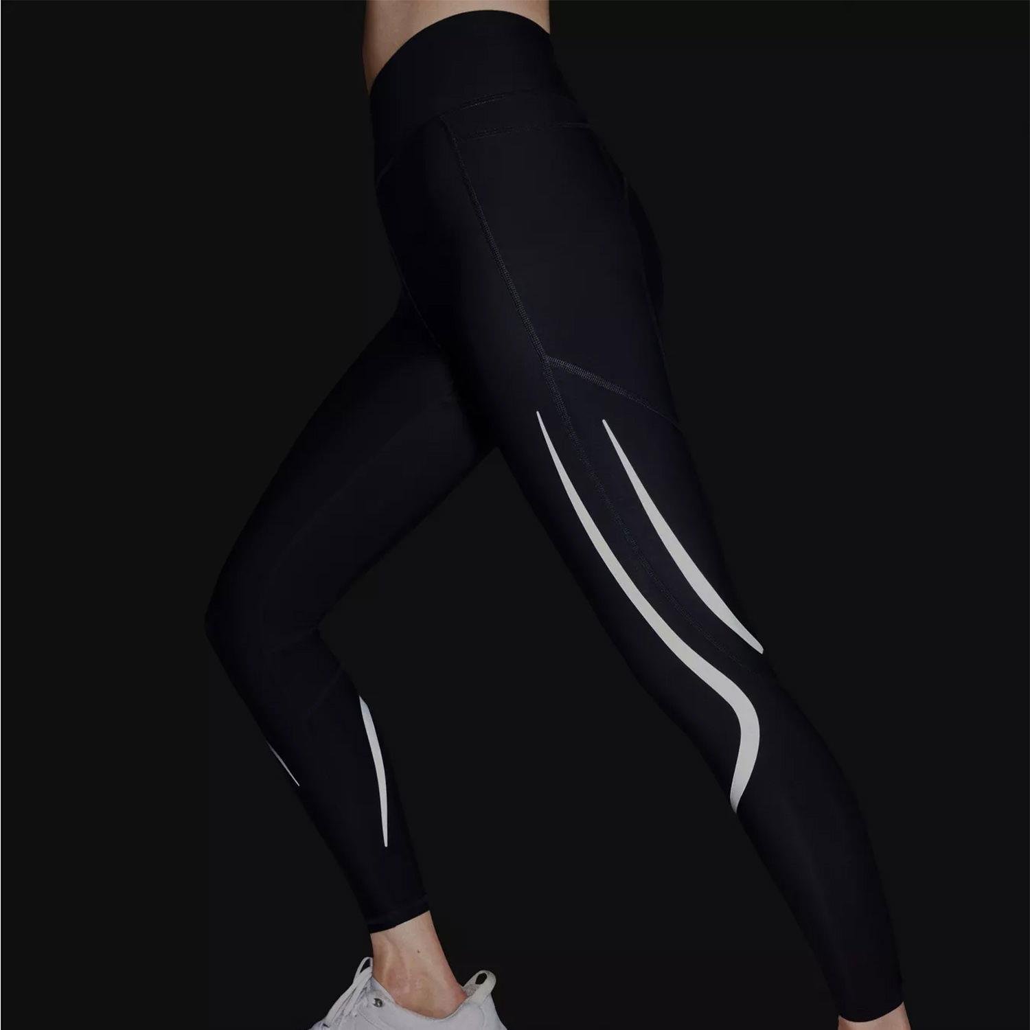 Sweaty Betty Zero Gravity 7/8 Illuminate Run Kadın Siyah Koşu Tayt