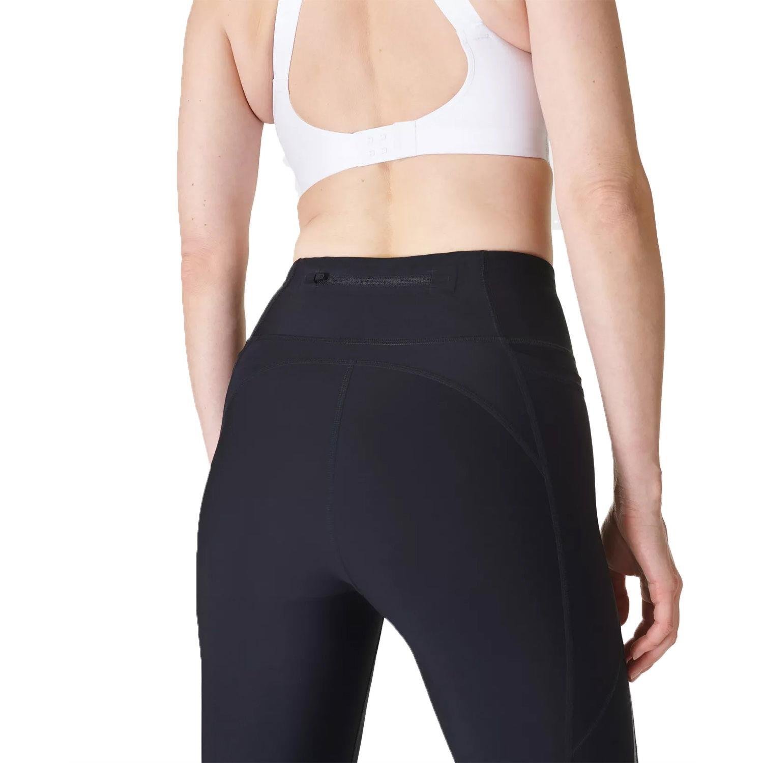 Sweaty Betty Zero Gravity 7/8 Illuminate Run Kadın Siyah Koşu Tayt