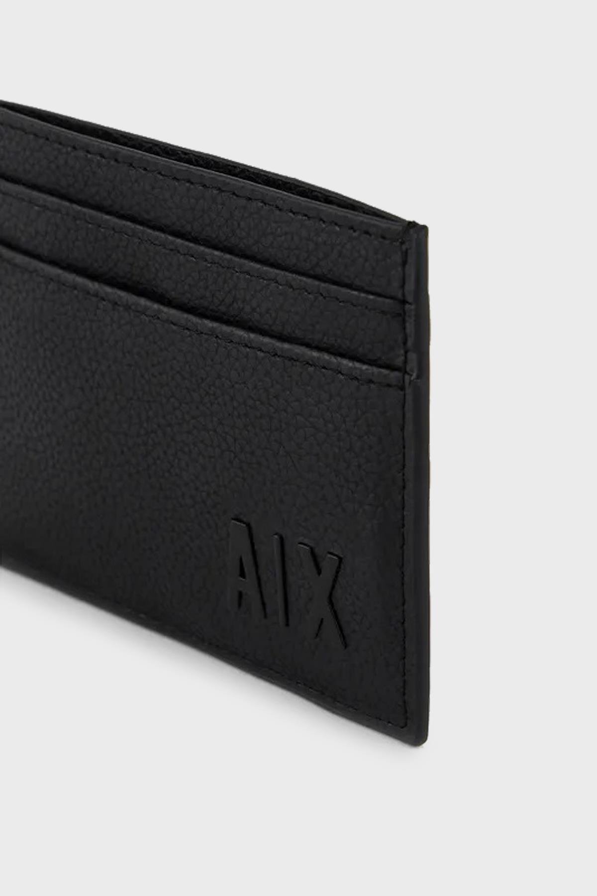 ARMANI EXCHANGE Armani Exchange Erkek Kart Bölmeli Deri Siyah Cüzdan 958053 3F892-00020