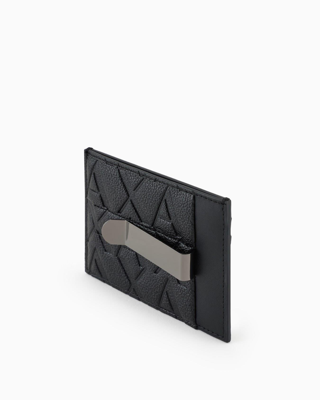 ARMANI EXCHANGE Armani Exchange Erkek Para Klipsili Ton Sür Ton Logolu Siyah Cüzdan XM000880 AF12133-UC001