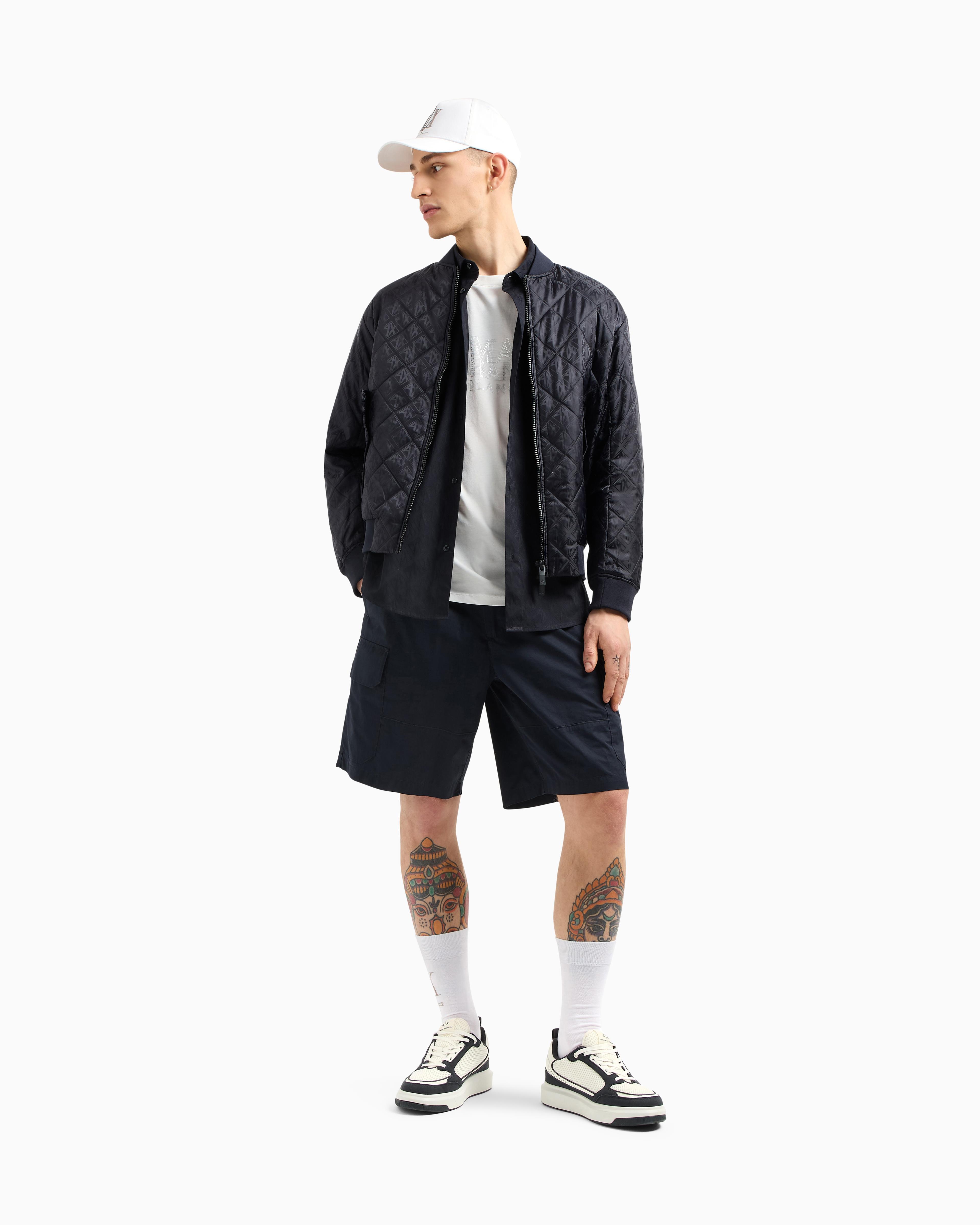 ARMANI EXCHANGE Armani Exchange Erkek Kısa Kol Bisiklet Yaka ARMANİ Büyük Yazı Detay Pamuklu Beyaz T-Shirt XM000326 AF10364-U0009